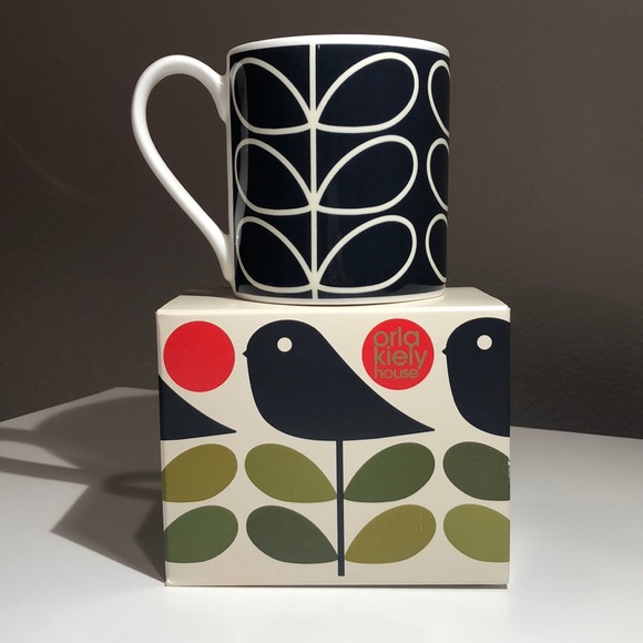 Orla Kiely Other - Orla Kiely Linear Stem Mug - Slate/Dark Blue